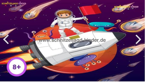 SCHNITZELJAGD ASTRONAUT IM WELTRAUM : 8 JAHREN UND MEHR - SCHNITZELJAGD KINDER 8 JAHRE PDF-SCHNITZELJAGD AUFGABEN ZUM AUSDRUCKEN PDF