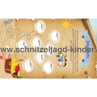 Schnitzeljagd am Strand zum Ausdrucken - schnitzeljagd-kinder