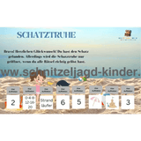 Schnitzeljagd am Strand zum Ausdrucken - schnitzeljagd-kinder