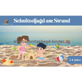 Schnitzeljagd am Strand zum Ausdrucken