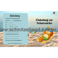 Schnitzeljagd am Strand zum Ausdrucken - schnitzeljagd-kinder