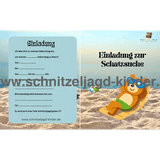 Schnitzeljagd am Strand zum Ausdrucken - schnitzeljagd-kinder