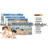 Schnitzeljagd am Strand zum Ausdrucken - schnitzeljagd-kinder