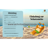 Schnitzeljagd am Strand zum Ausdrucken