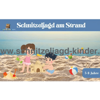 Schnitzeljagd am Strand zum Ausdrucken - schnitzeljagd-kinder