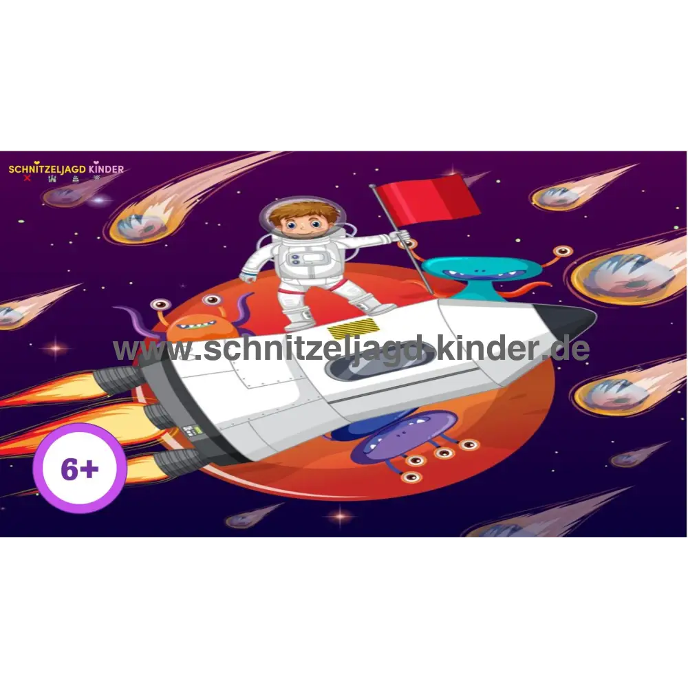 SCHNITZELJAGD ASTRONAUT IM WELTRAUM : 6-7 JAHREN-schnitzeljagd-kinde