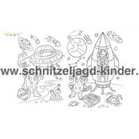 SCHNITZELJAGD ASTRONAUT IM WELTRAUM : 6-7 JAHREN - Schnitzeljagd Aufgaben Zum Ausdrucken Pdf - schnitzeljagd-kinder