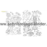 SCHNITZELJAGD ASTRONAUT IM WELTRAUM : 6-7 JAHREN - Schnitzeljagd Aufgaben Zum Ausdrucken Pdf - schnitzeljagd-kinder