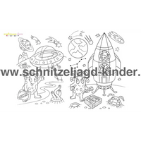 SCHNITZELJAGD ASTRONAUT IM WELTRAUM : 9 JAHREN UND MEHR-schnitzeljagd-kinder