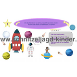 SCHNITZELJAGD ASTRONAUT IM WELTRAUM : 9 JAHREN UND MEHR-schnitzeljagd-kinder