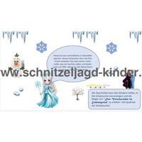 SCHNITZELJAGD Inspiriert von Eisköniginnen -Das Verschwinden im Eiskönigreich: 4-5 JAHREN - schnitzeljagd aufgaben zum ausdrucken pdf-schnitzeljagd-kinder