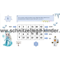SCHNITZELJAGD Inspiriert von Eisköniginnen -Das Verschwinden im Eiskönigreich: 4-5 JAHREN - schnitzeljagd aufgaben zum ausdrucken pdf-schnitzeljagd-kinder