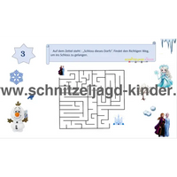 SCHNITZELJAGD Inspiriert von Eisköniginnen -Das Verschwinden im Eiskönigreich: 4-5 JAHREN - schnitzeljagd aufgaben zum ausdrucken pdf-schnitzeljagd-kinder