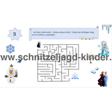 SCHNITZELJAGD Inspiriert von Eisköniginnen -Das Verschwinden im Eiskönigreich: 4-5 JAHREN - schnitzeljagd aufgaben zum ausdrucken pdf-schnitzeljagd-kinder