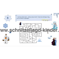 SCHNITZELJAGD -Das Verschwinden im Eiskönigreich: 4-5 JAHREN - schnitzeljagd aufgaben zum ausdrucken pdf - schnitzeljagd-kinder