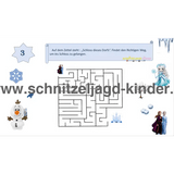 SCHNITZELJAGD -Das Verschwinden im Eiskönigreich: 4-5 JAHREN - schnitzeljagd aufgaben zum ausdrucken pdf - schnitzeljagd-kinder