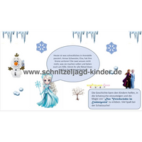SCHNITZELJAGD Inspiriert von Eisköniginnen -Das Verschwinden im Eiskönigreich: 8+ JAHREN - schnitzeljagd aufgaben zum ausdrucken pdf-schnitzeljagd-kinder