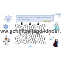 SCHNITZELJAGD Inspiriert von Eisköniginnen -Das Verschwinden im Eiskönigreich: 8+ JAHREN - schnitzeljagd aufgaben zum ausdrucken pdf-schnitzeljagd-kinder
