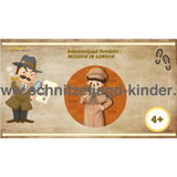 SCHNITZELJAGD DETEKTIV : MISSION IN LONDON - 4-5 JAHREN - SCHNITZELJAGD AUFGABEN ZUM AUSDRUCKEN PDF - schnitzeljagd-kinder