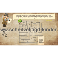 SCHNITZELJAGD DETEKTIV : MISSION IN LONDON - 4-5 JAHREN - SCHNITZELJAGD AUFGABEN ZUM AUSDRUCKEN PDF - schnitzeljagd-kinder