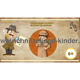 Schnitzeljagd Detektiv : MISSION IN LONDON - 6-7 JAHREN - SCHNITZELJAGD AUFGABEN ZUM AUSDRUCKEN PDF - schnitzeljagd-kinder