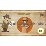 SCHNITZELJAGD DETEKTIV : MISSION IN LONDON - 8-9 JAHREN - SCHNITZELJAGD AUFGABEN ZUM AUSDRUCKEN PDF - schnitzeljagd-kinder