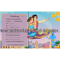 SCHNITZELJAGD : DIE MAGISCHE LAMPE-5-10 JAHREN - schnitzeljagd aufgaben zum ausdrucken pdf - schnitzeljagd-kinder