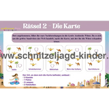 SCHNITZELJAGD : Die magische Lampe-5-10 Jahren - schnitzeljagd aufgaben zum ausdrucken pdf - schnitzeljagd-kinder
