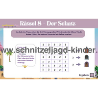 SCHNITZELJAGD : Die magische Lampe-5-10 Jahren - schnitzeljagd aufgaben zum ausdrucken pdf - schnitzeljagd-kinder
