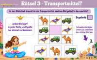 SCHNITZELJAGD : DIE MAGISCHE LAMPE-5-10 JAHREN - SCHNITZELJAGD AUFGABEN ZUM AUSDRUCKEN PDF - schnitzeljagd-kinder