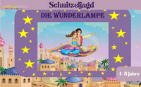 SCHNITZELJAGD : DIE MAGISCHE LAMPE-5-10 JAHREN - SCHNITZELJAGD AUFGABEN ZUM AUSDRUCKEN PDF - schnitzeljagd-kinder