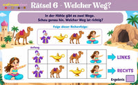 SCHNITZELJAGD : DIE MAGISCHE LAMPE-5-10 JAHREN - SCHNITZELJAGD AUFGABEN ZUM AUSDRUCKEN PDF - schnitzeljagd-kinder