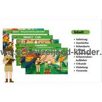 SCHNITZELJAGD IM DSCHUNGEL - RÄTSEL SCHNITZELJAGD AUFGABEN ZUM AUSDRUCKEN-4-5 JAHREN - SCHNITZELJAGD AUFGABEN ZUM AUSDRUCKEN PDF - schnitzeljagd-kinder