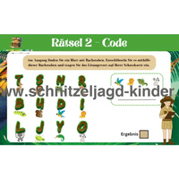 SCHNITZELJAGD IM DSCHUNGEL - RÄTSEL SCHNITZELJAGD AUFGABEN ZUM AUSDRUCKEN-4-5 JAHREN - SCHNITZELJAGD AUFGABEN ZUM AUSDRUCKEN PDF - schnitzeljagd-kinder