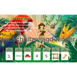 SCHNITZELJAGD IM DSCHUNGEL - RÄTSEL SCHNITZELJAGD AUFGABEN ZUM AUSDRUCKEN-5-8 JAHREN - SCHNITZELJAGD AUFGABEN ZUM AUSDRUCKEN PDF - schnitzeljagd-kinder