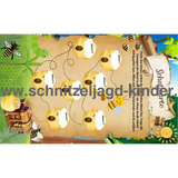 SCHNITZELJAGD IM GARTEN: VERSCHWUNDENER HONIG - EIN SPANNENDES ABENTEUER FÜR KLEINE DETEKTIVE (5-8 JAHRE)-SCHNITZELJAGD AUFGABEN ZUM AUSDRUCKEN PDF - schnitzeljagd-kinder