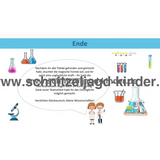 SCHNITZELJAGD IM LABOR-4-5 JAHREN - SCHNITZELJAGD AUFGABEN ZUM AUSDRUCKEN PDF - schnitzeljagd-kinder
