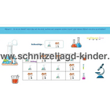 SCHNITZELJAGD IM LABOR 8 JAHREN - SCHNITZELJAGD AUFGABEN ZUM AUSDRUCKEN PDF - schnitzeljagd-kinder
