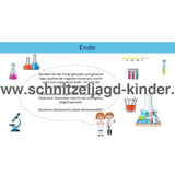 Schnitzeljagd im Labor - schnitzeljagd aufgaben zum ausdrucken pdf 6+ - schnitzeljagd-kinder