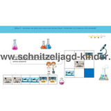 Schnitzeljagd im Labor - schnitzeljagd aufgaben zum ausdrucken pdf 6+ - schnitzeljagd-kinder