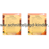 SCHNITZELJAGD IN ÄGYPTEN-EINLADUNG KINDERGEBURTSTAG VORLAGE ZUM AUSDRUCKEN PDF - schnitzeljagd-kinder