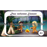 SCHNITZELJAGD Indianer -das verlauren element: 4-5 JAHREN - schnitzeljagd aufgaben zum ausdrucken pdf - schnitzeljagd-kinder