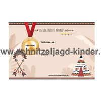 SCHNITZELJAGD Indianer -das verlauren element: 4-5 JAHREN - schnitzeljagd aufgaben zum ausdrucken pdf - schnitzeljagd-kinder