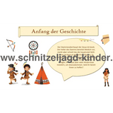 SCHNITZELJAGD Indianer -das verlauren element: 4-5 JAHREN - schnitzeljagd aufgaben zum ausdrucken pdf - schnitzeljagd-kinder
