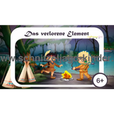 SCHNITZELJAGD Indianer -das verlauren element: 6-7 JAHREN - schnitzeljagd aufgaben zum ausdrucken pdf - schnitzeljagd-kinder