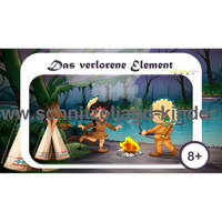 SCHNITZELJAGD Indianer -das verlauren element: 8-9 JAHREN - schnitzeljagd aufgaben zum ausdrucken pdf - schnitzeljagd-kinder