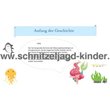 SCHNITZELJAGD MEERJUNGFRAU : DAS KÖNIGREICH DER MEERJUNGFRAUEN - MEERJUNGFRAU KINDERGEBURTSTAG-4-5 JAHREN - schnitzeljagd-kinder