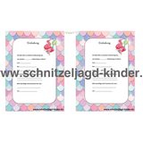 SCHNITZELJAGD MEERJUNGFRAU : DAS KÖNIGREICH DER MEERJUNGFRAUEN - MEERJUNGFRAU KINDERGEBURTSTAG-4-5 JAHREN - schnitzeljagd-kinder