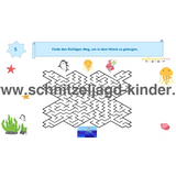 SCHNITZELJAGD MEERJUNGFRAU : DAS KÖNIGREICH DER MEERJUNGFRAUEN - MEERJUNGFRAU KINDERGEBURTSTAG-4-5 JAHREN - schnitzeljagd-kinder