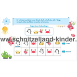 SCHNITZELJAGD MEERJUNGFRAU : DAS KÖNIGREICH DER MEERJUNGFRAUEN - MEERJUNGFRAU KINDERGEBURTSTAG-8-9 JAHREN - SCHNITZELJAGD AUFGABEN ZUM AUSDRUCKEN PDF - schnitzeljagd-kinder